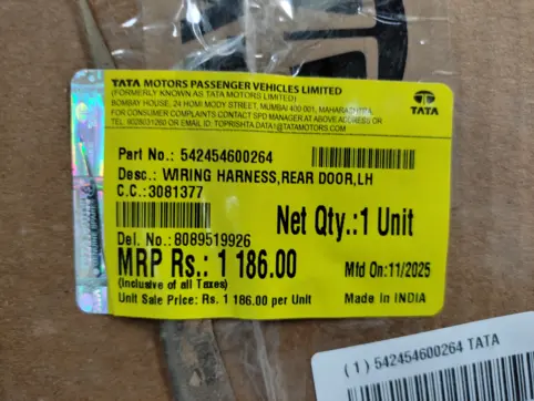 イタロ IRING HARNESS,REAR DOOR,LH: TATA 542454600264 -compatibility