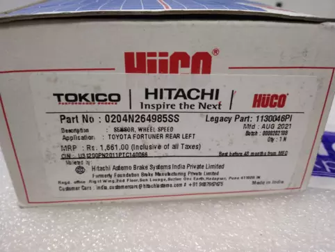 Wheel Speed Sensor: HITACHI 1130046PI -compatibility, features