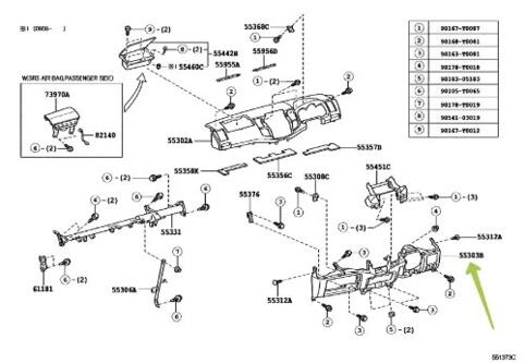 innova dashboard parts