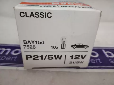 Osram 7537 P21/5W 24V BAY15d Automotive Bulb Engineered for Trucks and Buses