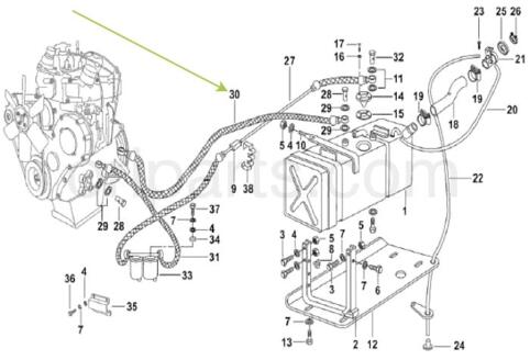 Fuel Line Return (optional): Mahindra 10010a0600n -compatibility 