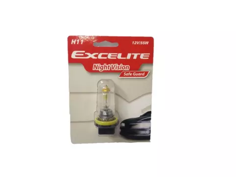 H11 Night Vision Halogen Bulb 12V 55W (Single Bulb): EXCELITE H1101NV  -compatibility, features, prices. boodmo