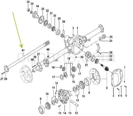 SHAFT REAR AXLE RH: MAHINDRA 0066335 -compatibility, features, prices ...