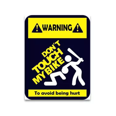 Don't Touch My Bike | Stickers