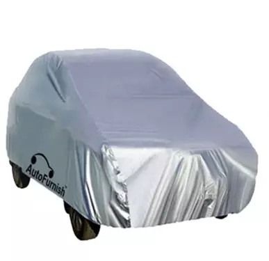 Carnest Car Body Cover for Chevrolet Beat Without Mirror Pocket (Silver  Matty)