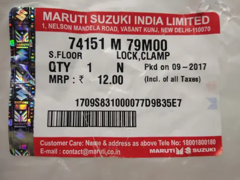 LOCK,CLAMP: MARUTI SUZUKI 74151M79M00 -compatibility, features