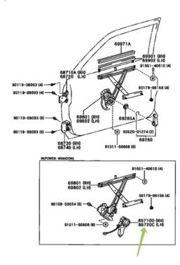 toyota qualis power window kit