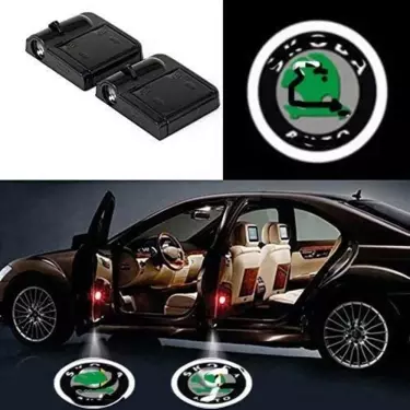 Skoda logo door deals light