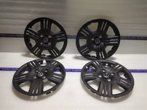 Set wheel covers Missouri 14-inch mat black/silver rim 