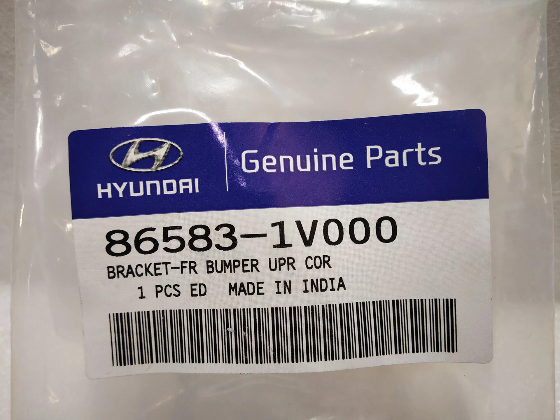 BRACKET-FR BUMPER UPR COR SUPT: Hyundai / Kia 865831V000 -compatibility ...