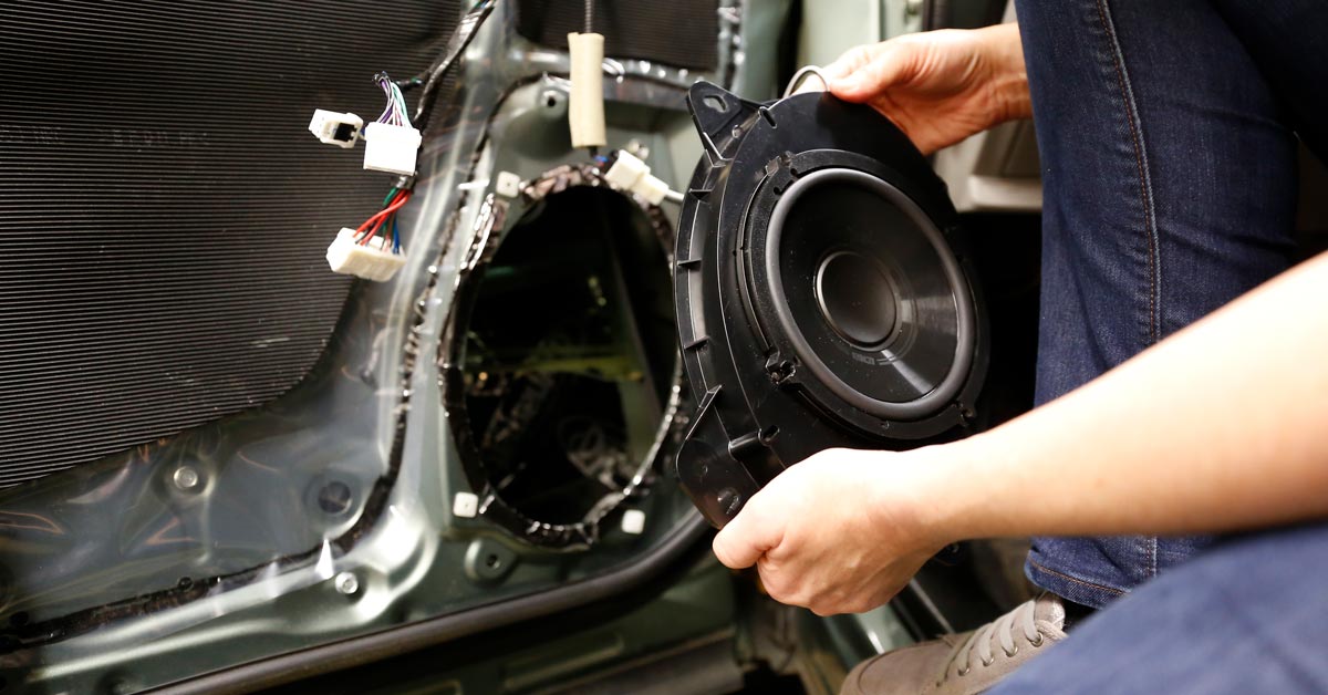 Car speaker clearance system installation