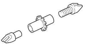 、 LEVER, REAR BRAKE AUTOMATIC ADJUST, RH: Toyota / Lexus 47643-45010