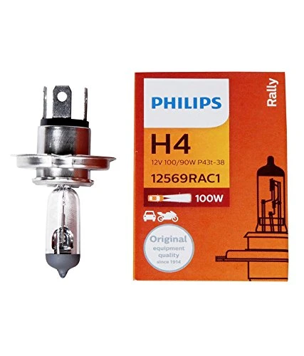 H4 Bulb 12V 100/90W (Single Bulb): PHILIPS 125RAC1 -compatibility,  features, prices. boodmo