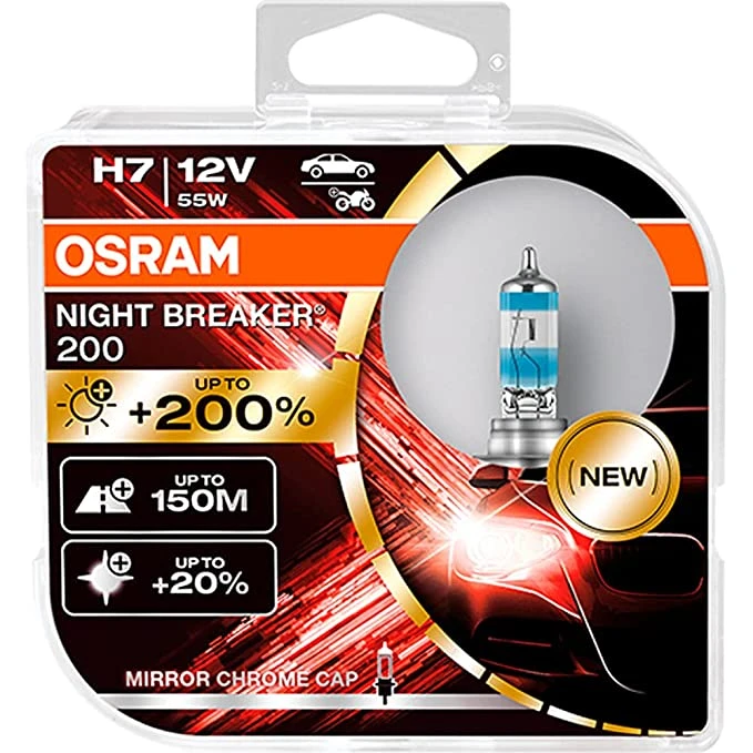 OSRAM Night Breaker 200 Bulb H7 55W - X1, White