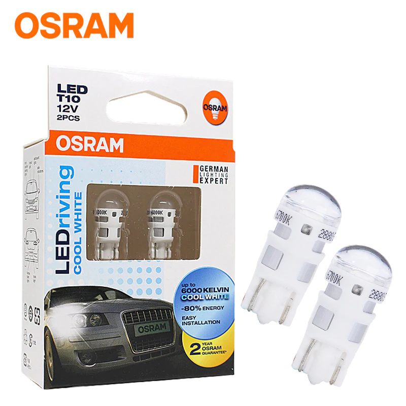 tyk enestående Dekan LED T10 Retrofit Bulb Parking Lamp 12V 1W (Set of 2): OSRAM 28...CW  -compatibility, features, prices. boodmo