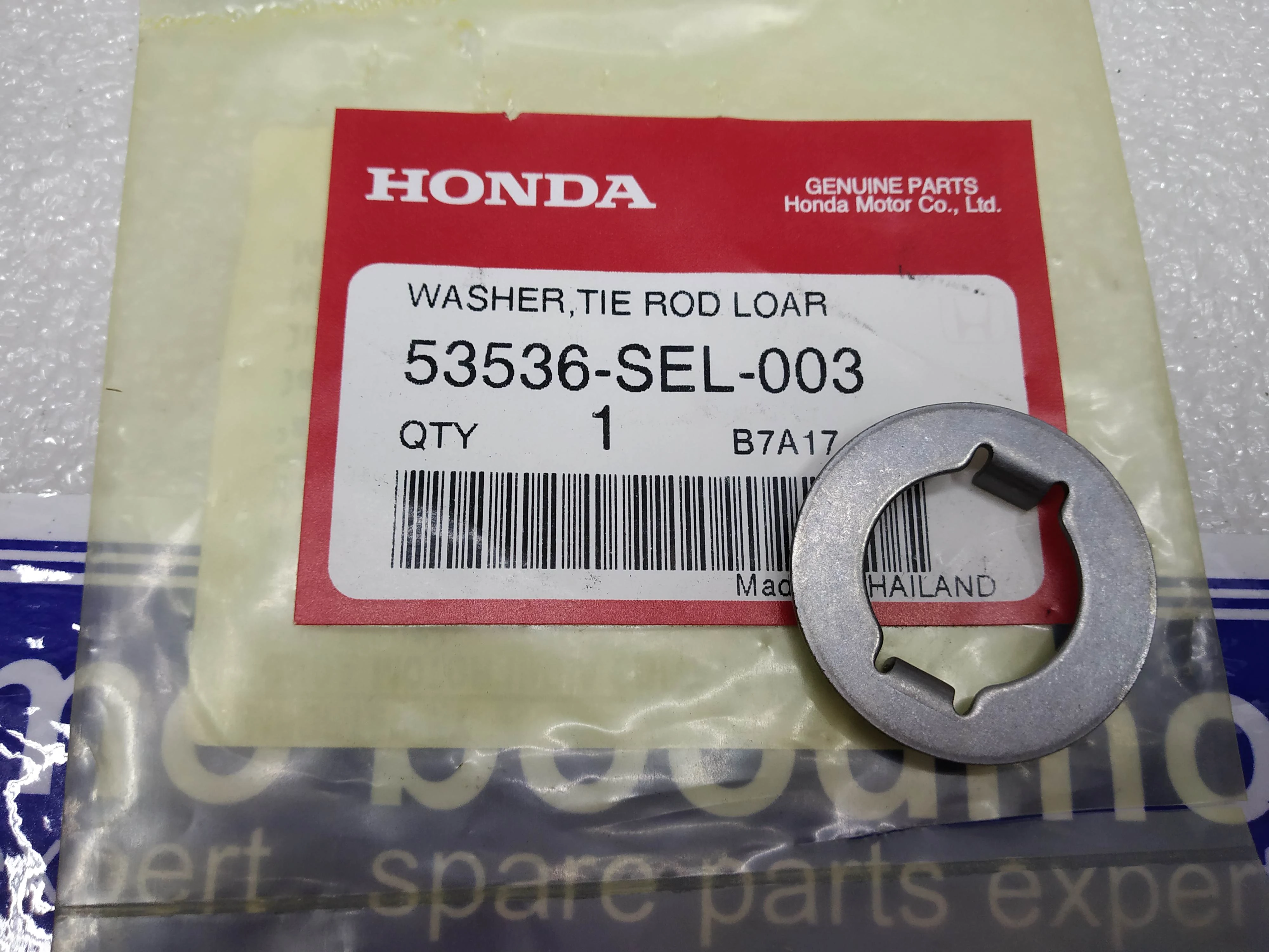 ③ WASHER, TIE ROD LOCK: Honda 53536SEL003 -compatibility, features